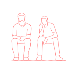 Humans Sitting Male Front 1 Sticker Svg Vector, Free Vectors File